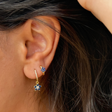 Elva Blue Hoops
