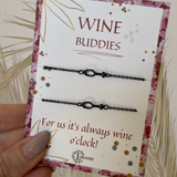 WINE BUDDIES SET GOLD 14k gold plated