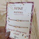 WINE BUDDIES SET GOLD 14k gold plated