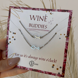 WINE BUDDIES necklaces gold 2x