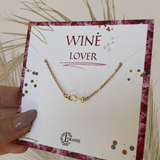 WINE LOVER necklace gold