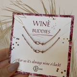 WINE BUDDIES necklaces gold 2x