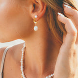 ARDEN PEARL EARRINGS 14k Gold Plated