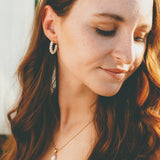 HARPER PEARL CREOL EARRINGS 14k Gold Plated