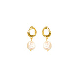 HAZEL PEARL EARRINGS 14k Gold Plated