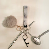 Light Grey Self-Defense-Keychain