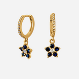 Elva Blue Hoops