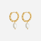 Kallia Pearl Hoops