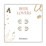 BEER BUDDIES EARRINGS GOLD