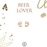 BEER OHRRINGE ROSEGOLD